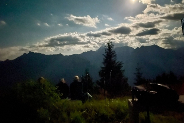 Oberblegi-See by night