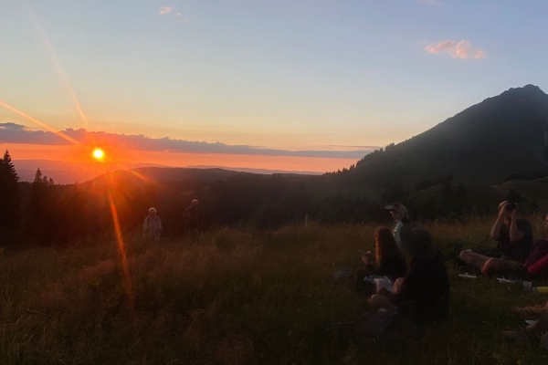la rando des Paccots : Apéro, coucher de soleil et fondue