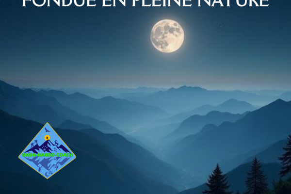 Randonnée lunaire et fondue en pleine Nature
